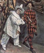 Paul Cezanne Pierrot and Harlequin oil painting reproduction